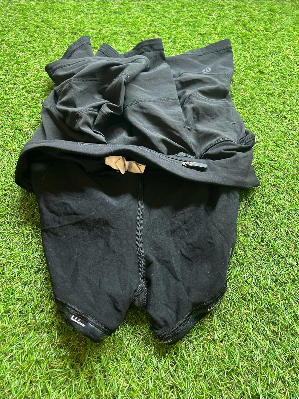 Lululemon Black Athletic Skort with Team Patch